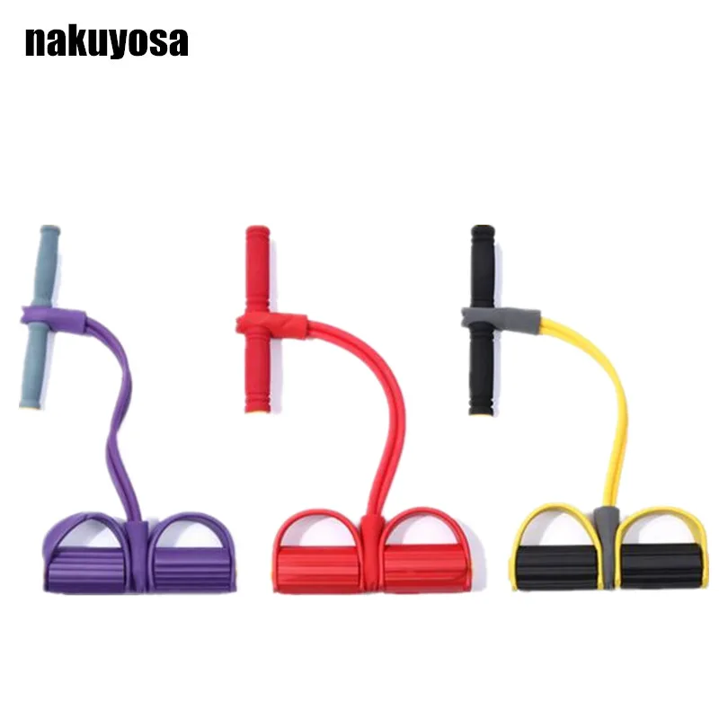 2 трубки сидячие ралли Йога сопротивление полосы педаль тонкая талия снижение