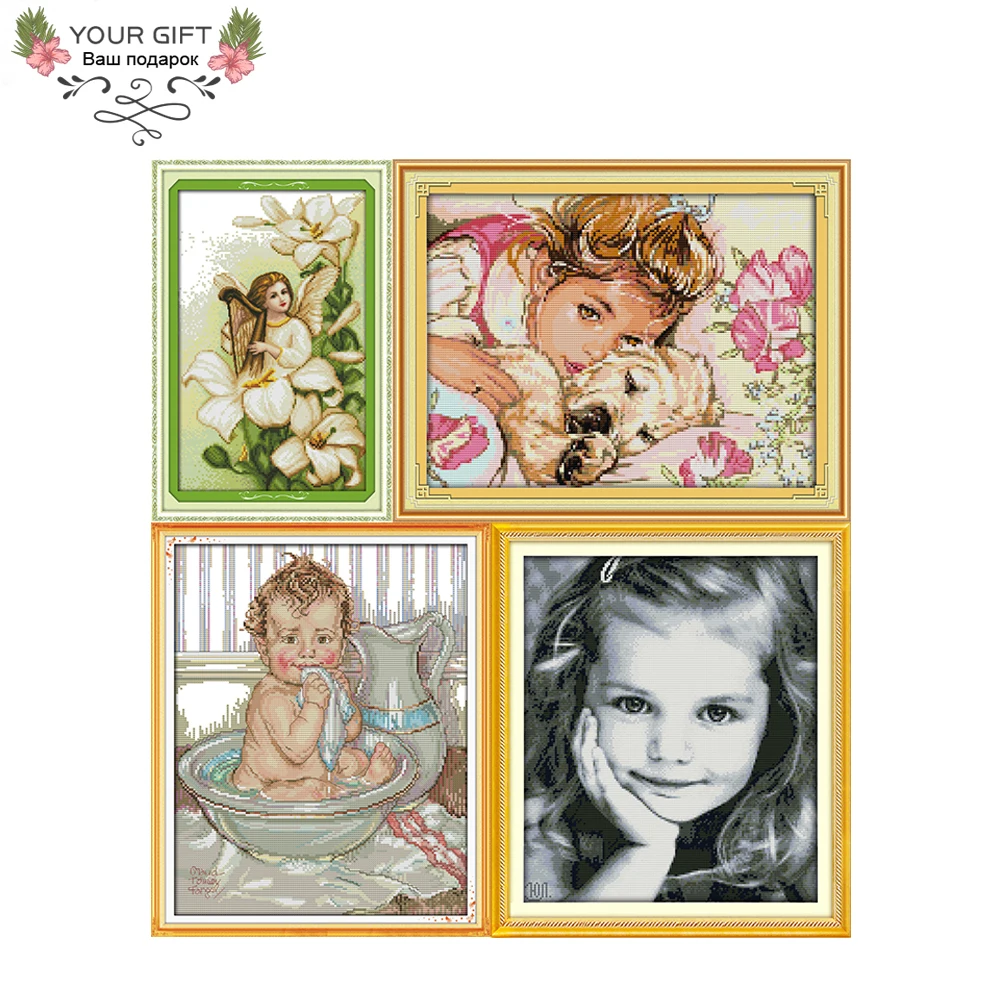 Домашний декор Joy Sunday R591 R594 R651 R717 лилия Ангел девушка и собака душ Детская