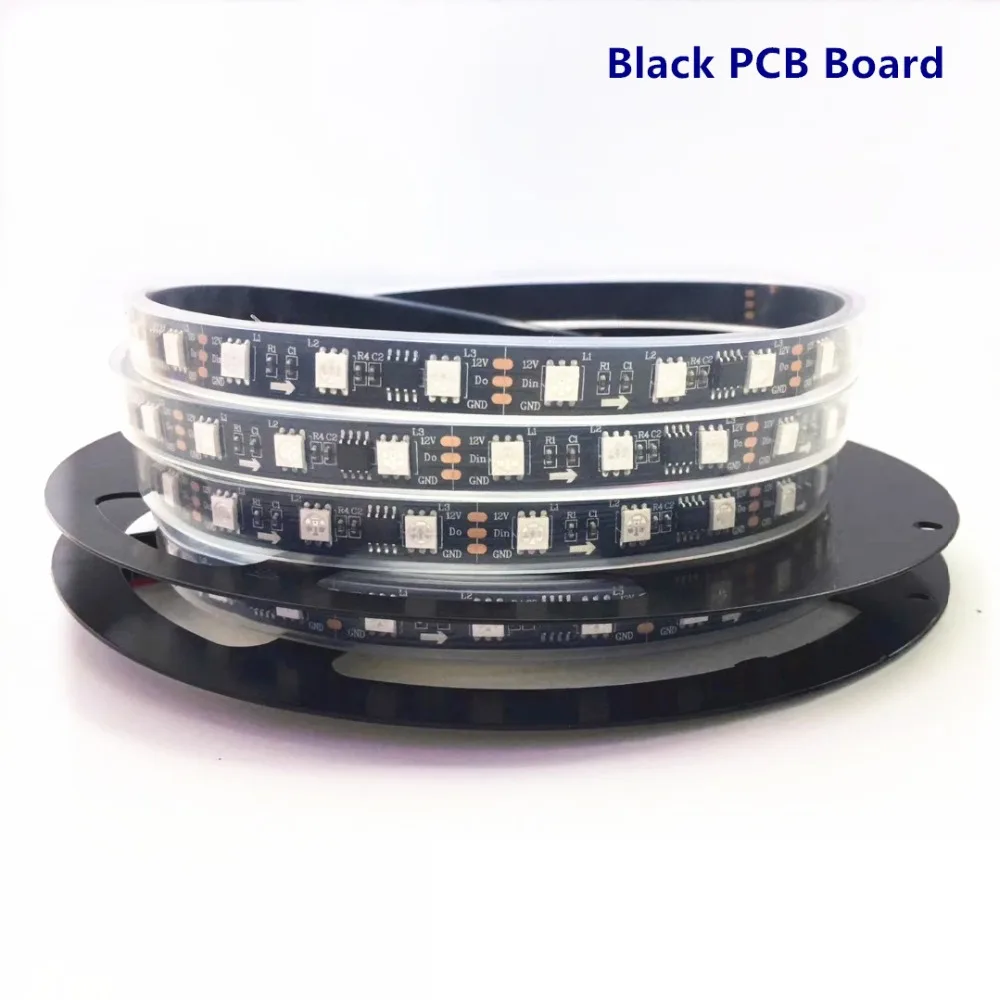 Светодиодная лента WS2811 WS2812 DC 5 В/12 В водонепроницаемая светодиодная RGB светильник