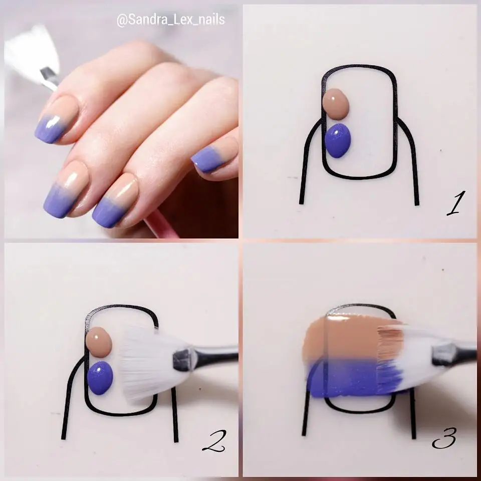 Градиент блеск для снятия ногтей Кисть Вентилятор Форма рисунок пером Liner Brush розовый со стразами ручка ногтей инструмент
