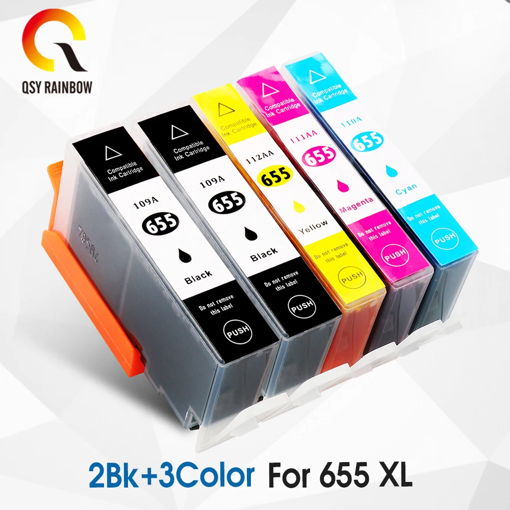 CMYK SUPPLIES 5 совместимый HP 655 hp чернильный картридж для с чернилами deskjet 3525 4615 4625 5525 6525
