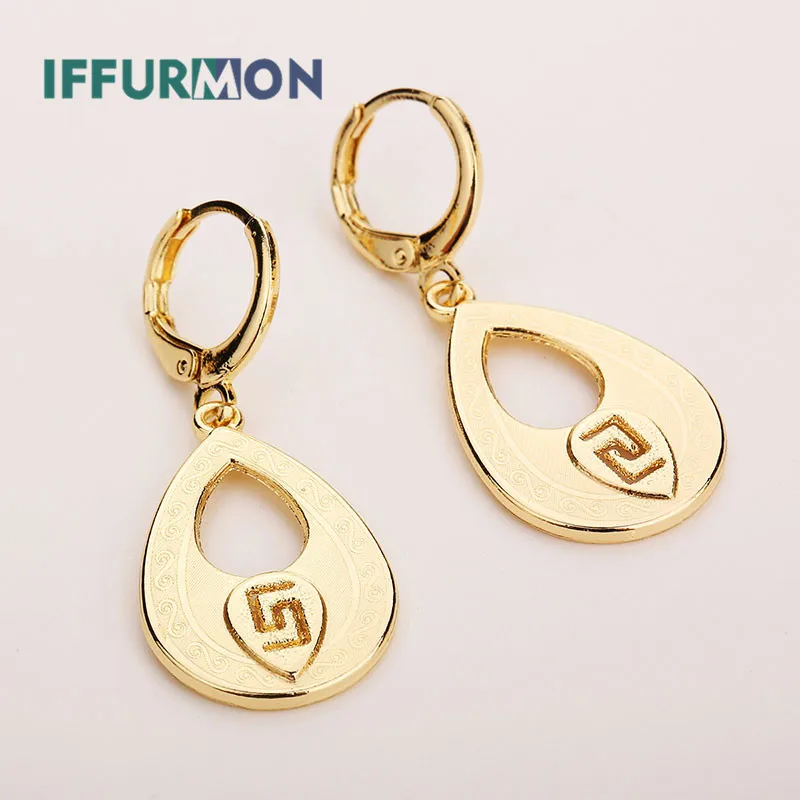 IFFURMON Для женщин свадебный комплект ювелирных изделий золото Цвет африканские