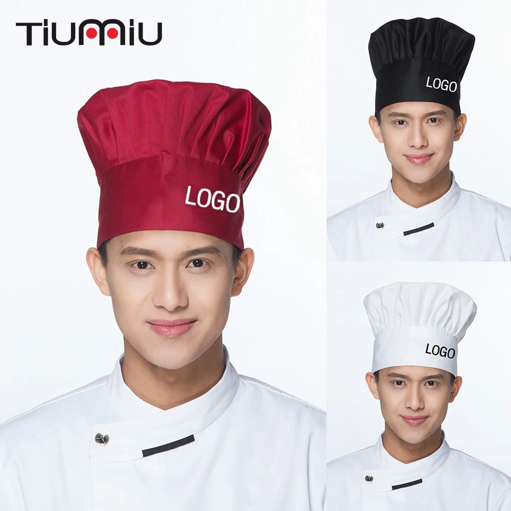 2019 шапка шеф повара с бесплатным логотипом шапки в виде грибов шляпы для