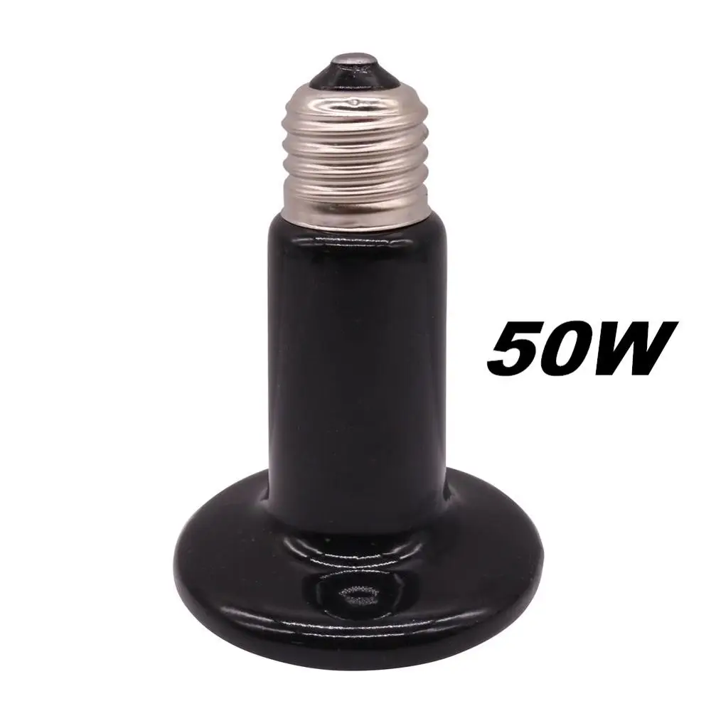 50W 1pcs 1 шт. 220V 25 50 75 100 150 200W Керамика теплоизоляция лампа рептилий в виде ежа попугай броши в виде ящерицы фермы для кормления животных клетки - Цвет: 50W 1pcs