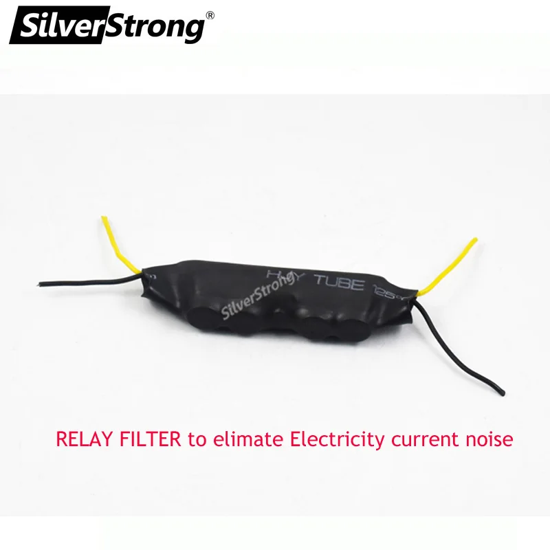 SilverStrong шумоподавитель фильтр шумоподавления Настройка звука с реле конденсатора для удаления шума электричества для автомобиля dvd