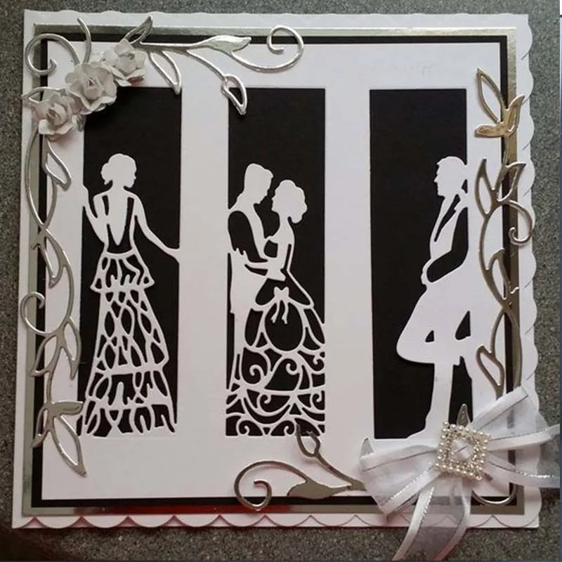 Жених силуэт металла резки штампы для DIY Скрапбукинг Фотоальбом свадебное