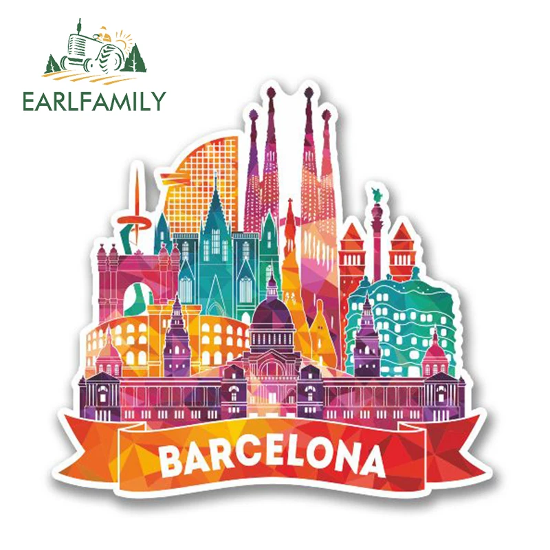 Автомобильная наклейка EARLFAMILY 13 см x 12 из Испании Виниловая для путешествий