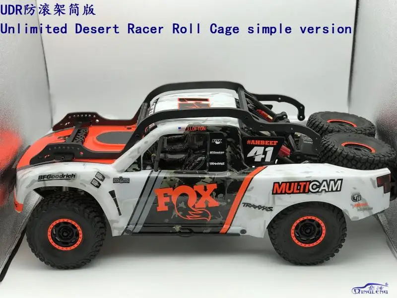 TRAXXAS udr нейлоновая рулонная клетка, рулонная арматура, оболочка для RC автомобиля 1/7, TRAXXAS, неограниченное количество, защита корпуса для пустынного гонщика - Цвет: Цвет: желтый