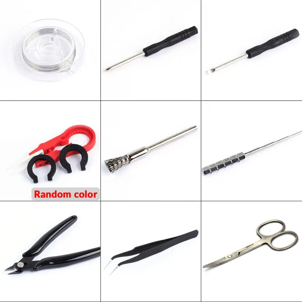 Electronic Cigarette Tweezers Plier Line Heater Kit DIY Tool Bag | Инструменты