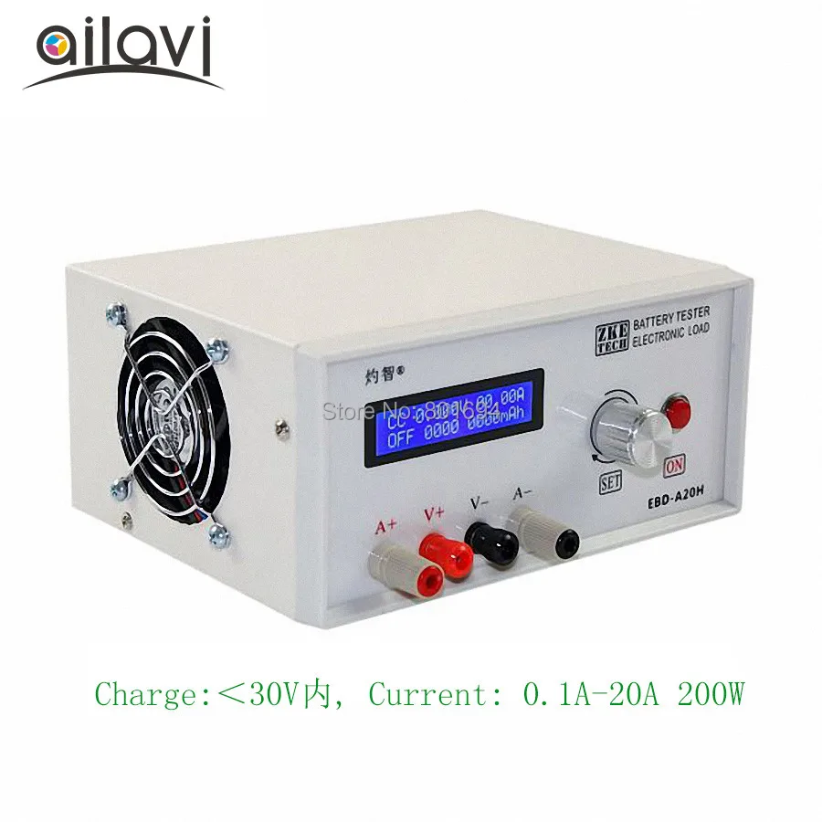 EBD A20H тест емкости батареи er DC 0-30V Электронный блок питания нагрузки тестовое оборудование разрядник 20A