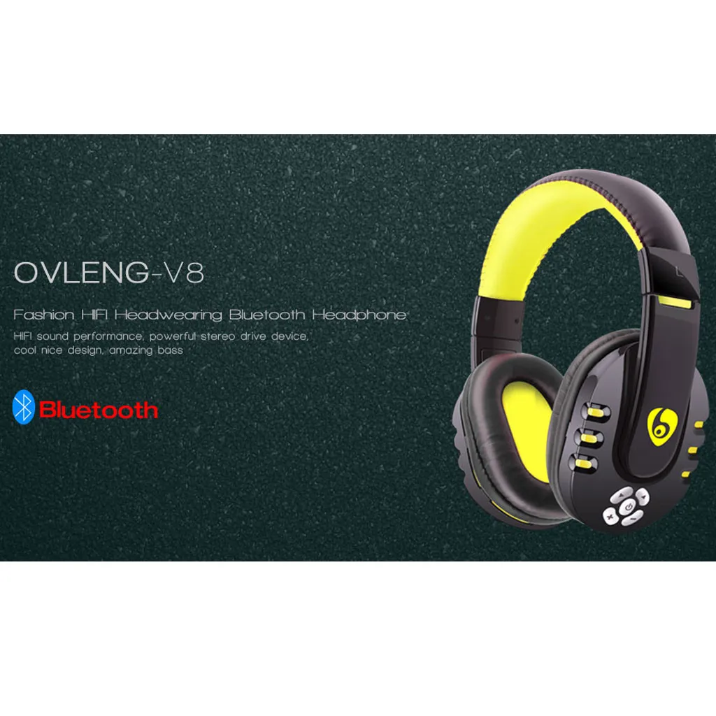 OVLENG V8 Hi-Fi стерео наушники Bluetooth наушники игровая гарнитура с микрофоном Микрофон для PUBG мобильный телефон PC ноутбук 605#2