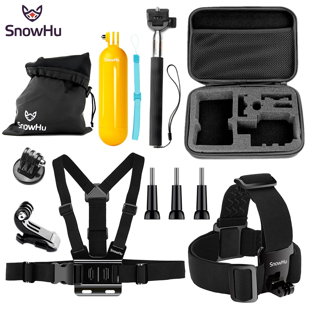 Аксессуары SnowHu для Gopro go pro большой корпус sjcam gopro hero 9 8 7 6 5 экшн камеры sj4000 sj5000X Yi 4K
