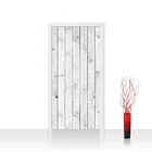 Наклейка на дверь из ПВХ, серая, водонепроницаемая, 77 х 200 см