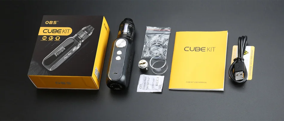 OBS Cube VW комплект с сетчатым баком 3000 мАч 80 Вт максимальный выход и 2 мл/4 мл OBS куб бак Ом катушка