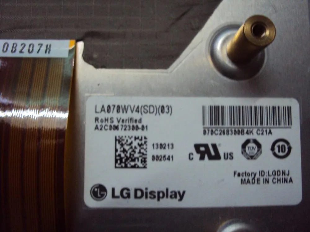 Оригинал + Класс 7 дюймов LA070WV4 SD01 SD02 SD03 LA070WV4(SD)(03) LA070WV4(SD)(01) ЖК дисплей Экран