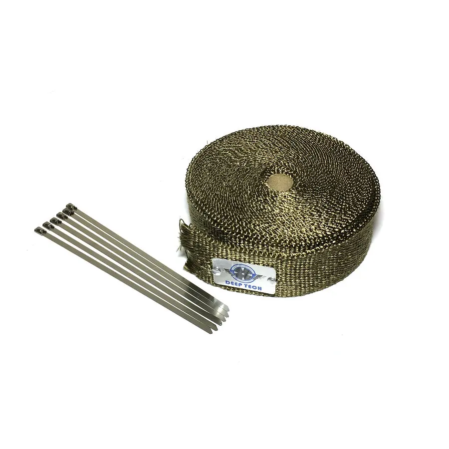 15 м/50 футов x 1 дюйм|exhaust wrap|titanium exhausttitanium exhaust heat wrap |