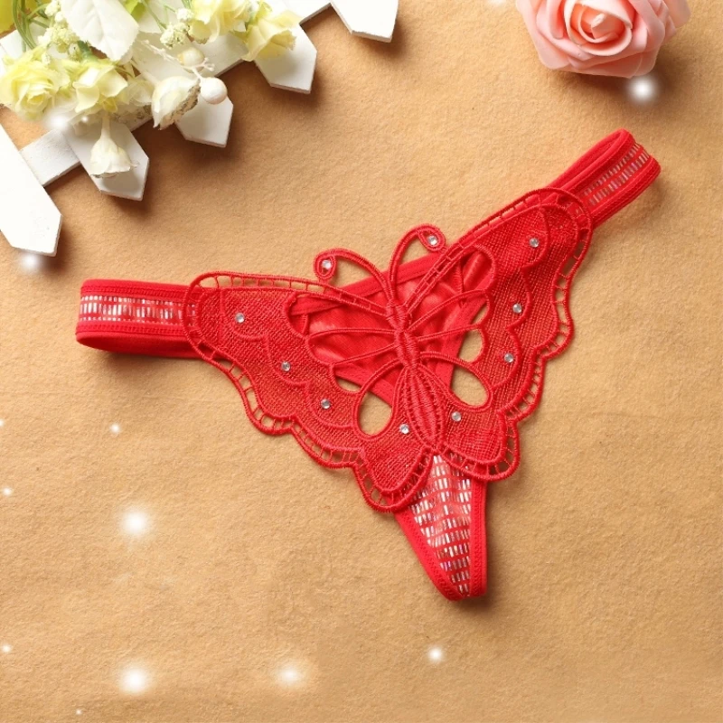 Женское нижнее белье G string сексуальные кружевные стринги Butterfly Бесшовные