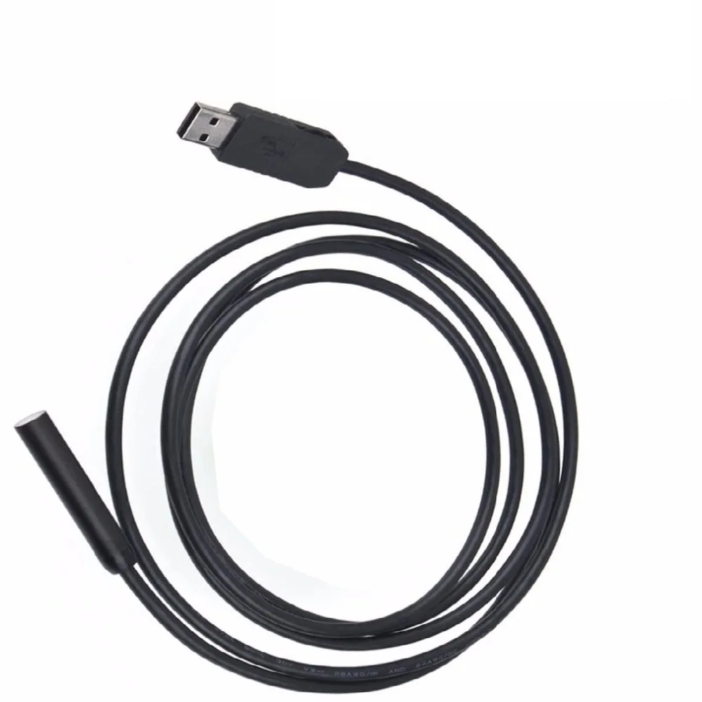 LESHP 2 м 10 мм объектив HD 720P CMOS водонепроницаемый USB эндоскоп 4 Светодиодная трубка инспекционная Камера Эндоскоп змея трубка для Android Phone PC