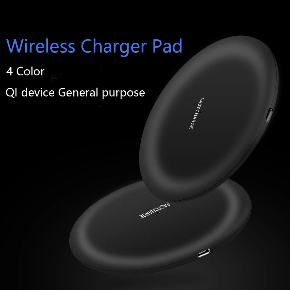 CinkeyPro Беспроводное зарядное устройство Qi Pad для Apple iPhone 8 X samsung S8 Быстрая зарядка 2,0 USB универсальный мобильный телефон