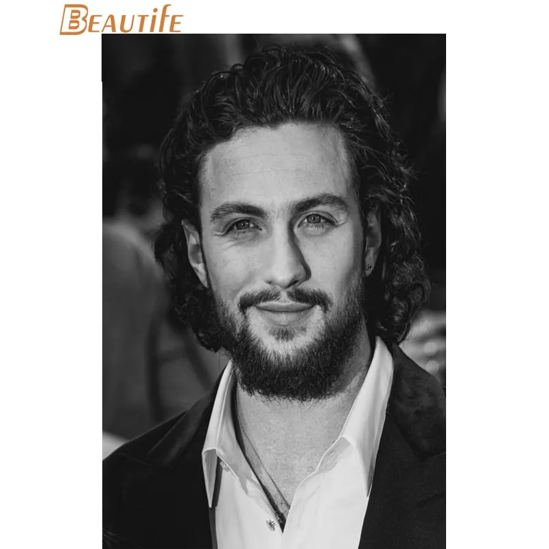 Custom Aaron Taylor-Johnson Poster Home Decoration Fashion Silk Fabric Wall Print More Size | Дом и сад