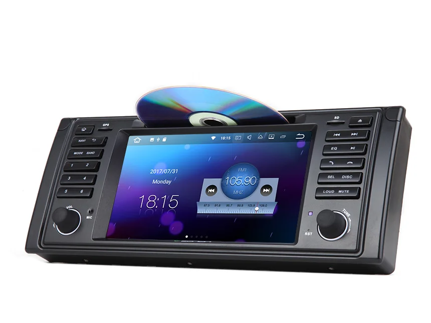 7 &quot4 ядра Android OS 1 автомобильный DVD для BMW 5 серия E39 1995 2003 с 2 Гб Оперативная память 16