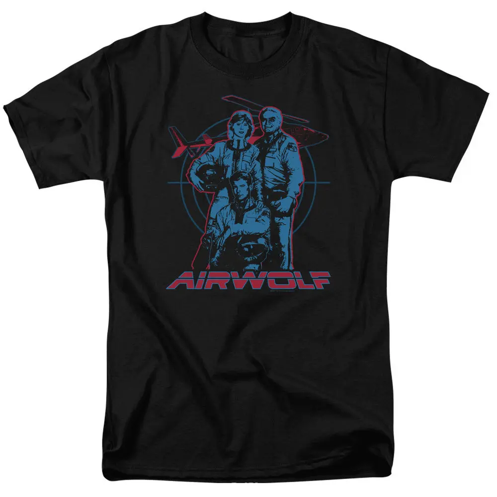 Airwolf ТВ Show литой графические лицензированный взрослых Футболка все размеры