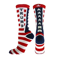 1 pair sprots socks printed cotton polyester spandex hosiery footwear accessories for american president election theme