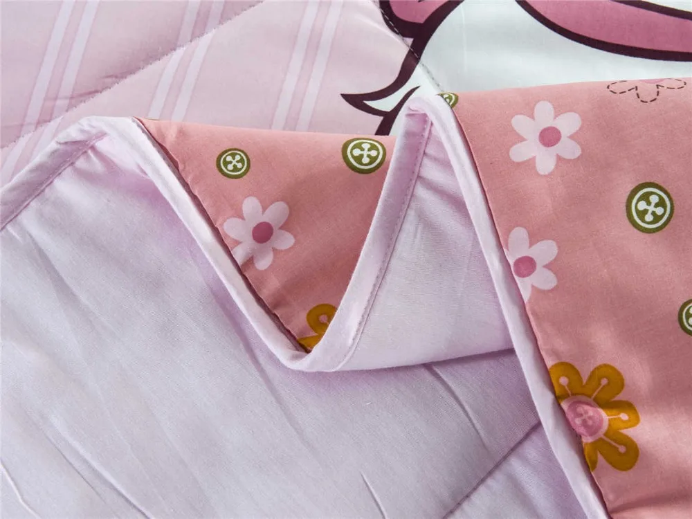 Летние стеганые покрывала розового цвета с принтом кота Мари детские постельные