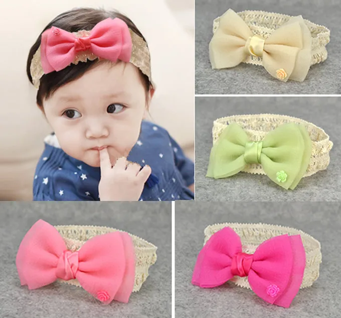 2022 Fashion Hot Baby Girl Cute Supreme Children Bowknot Headband Hair Band Accessories Photo Props Headwear Photography | Детская