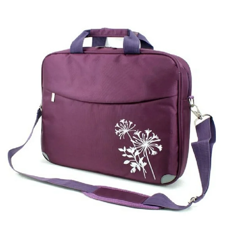 Фиолетовый Модный женский мужской портфель cartable cuir 14 дюймов ноутбук bolsa дорожная деловая сумка мессенджер офисная сумка - Цвет: Фиолетовый