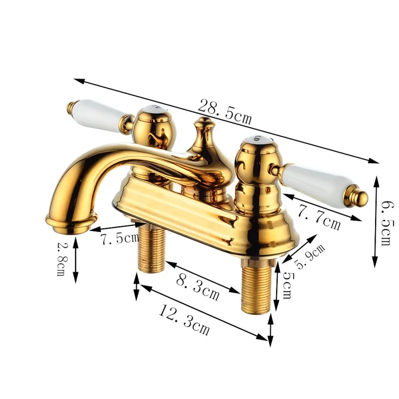 

Basin Faucet Black/Gold Basin Mixer Brass Crane Bathroom Faucets Hot and Cold Water Mixer Tap Contemporary Mixer Tap torneira