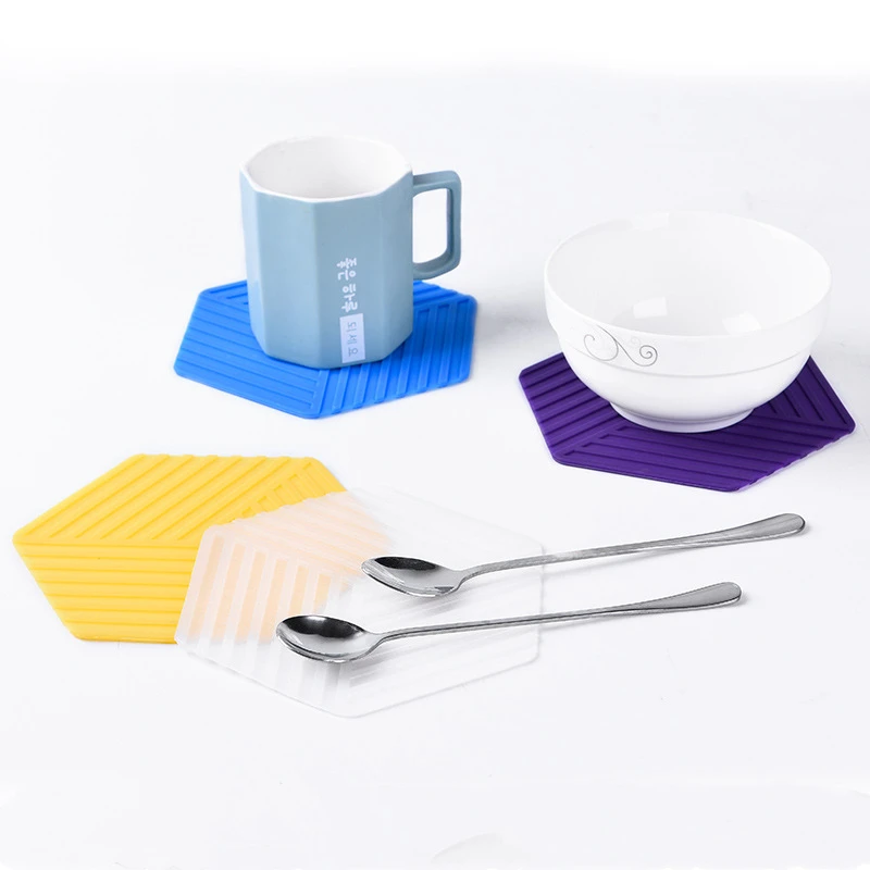 Утолщенный силиконовый коврик подставка для чашки Нескользящая изоляционная