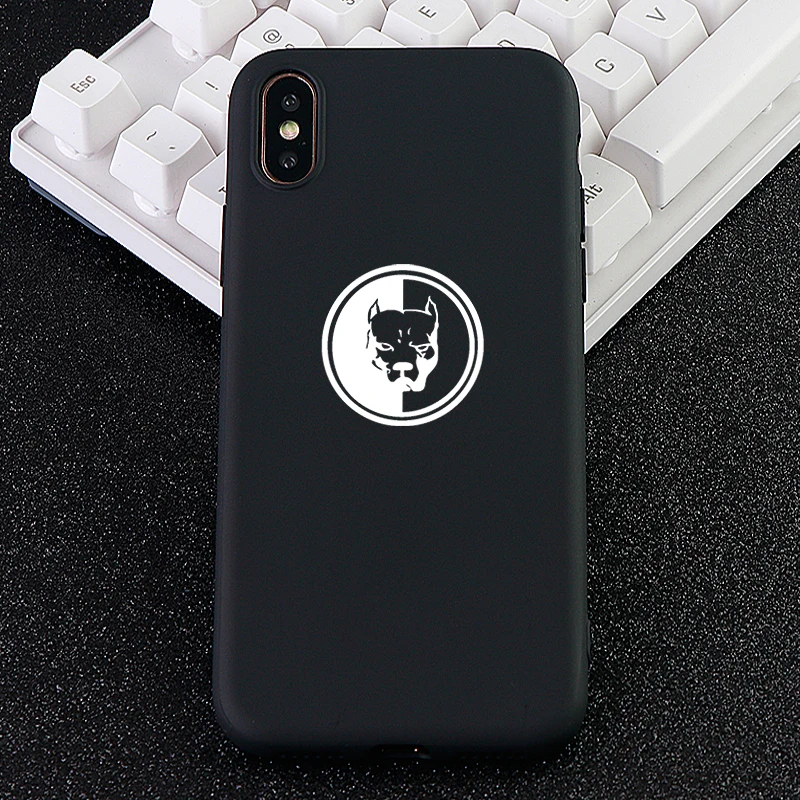Забавный мобильный телефон чехлы для iPhone 6S 7 8 Pluls X XS MAX XR чехол милый питбул Мягкий