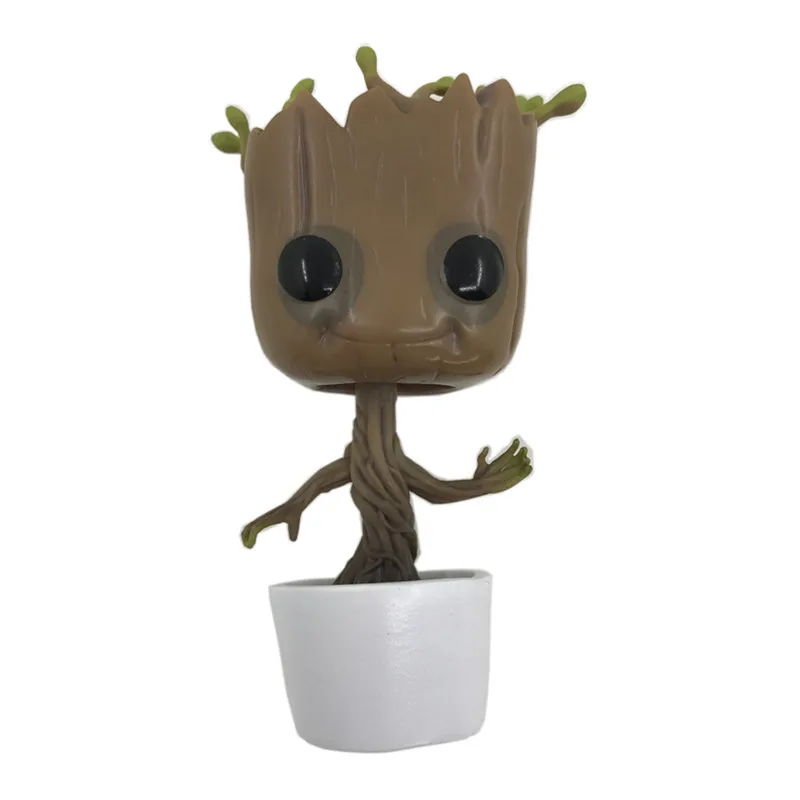 10 см Groot ПВХ аниме фигурка кукла встряхивание поплавок голова Дерево человек