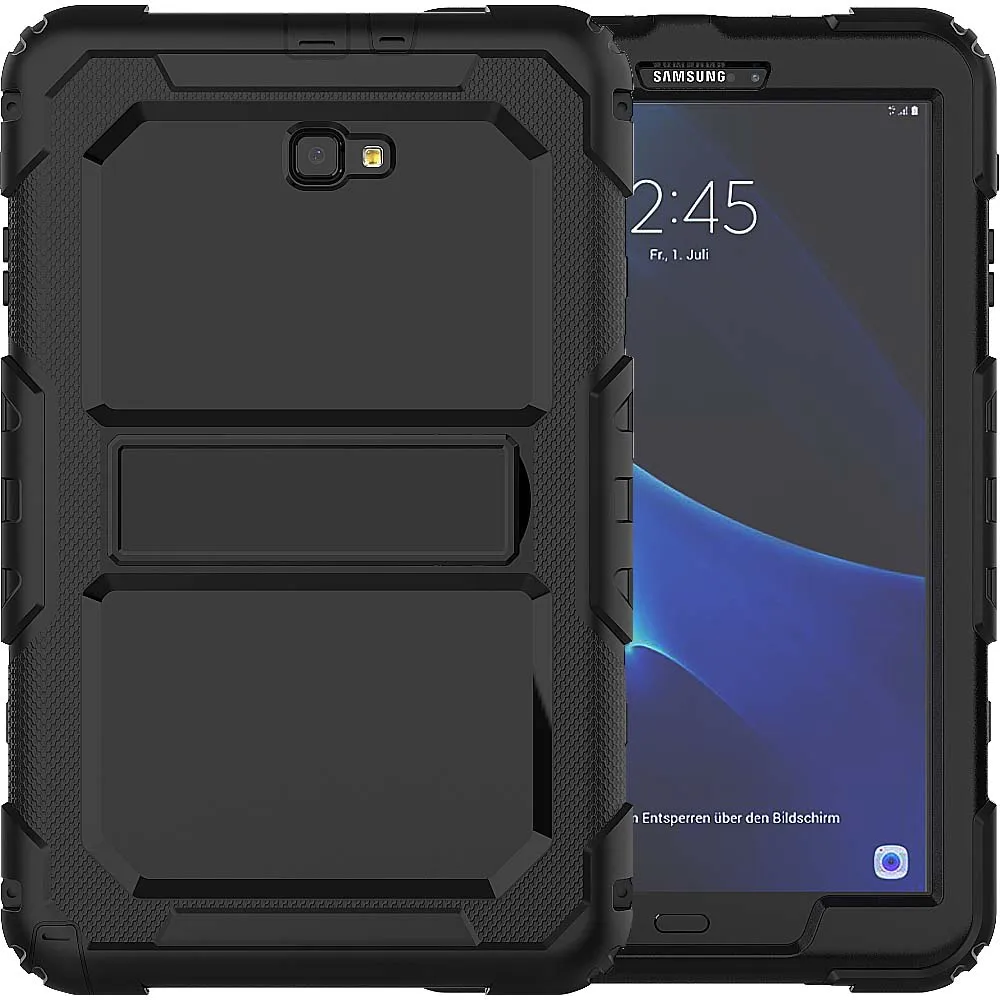 1 Чехол для samsung Galaxy Tab A A6 10,1 T580 T585 SM-T585 T580N сверхпрочный ударопрочный детский чехол-подставка с плечевым ремнем - Цвет: 1
