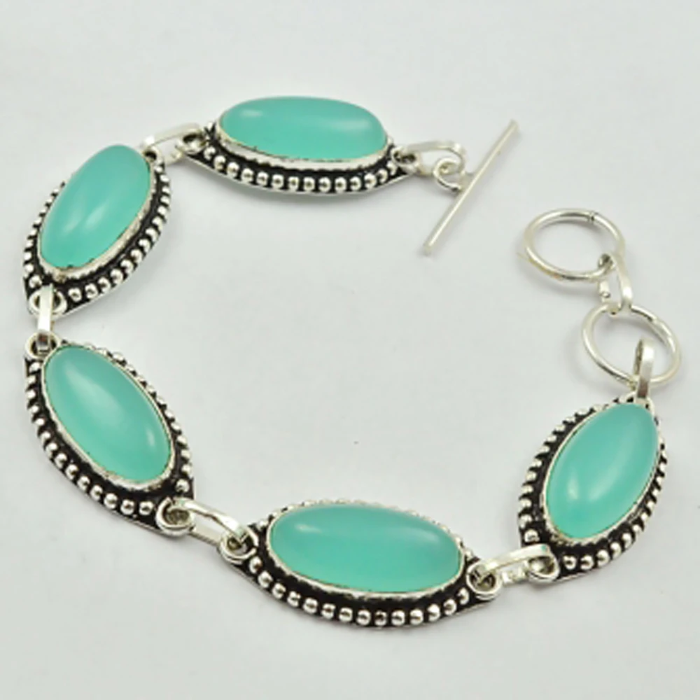 

Chalcedony Bracelet , 21.5 cm, B2835