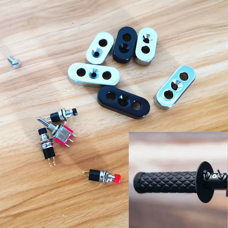 CNC винтажный Cafe Racer Пользовательская установка Простая ручка переключатель руль