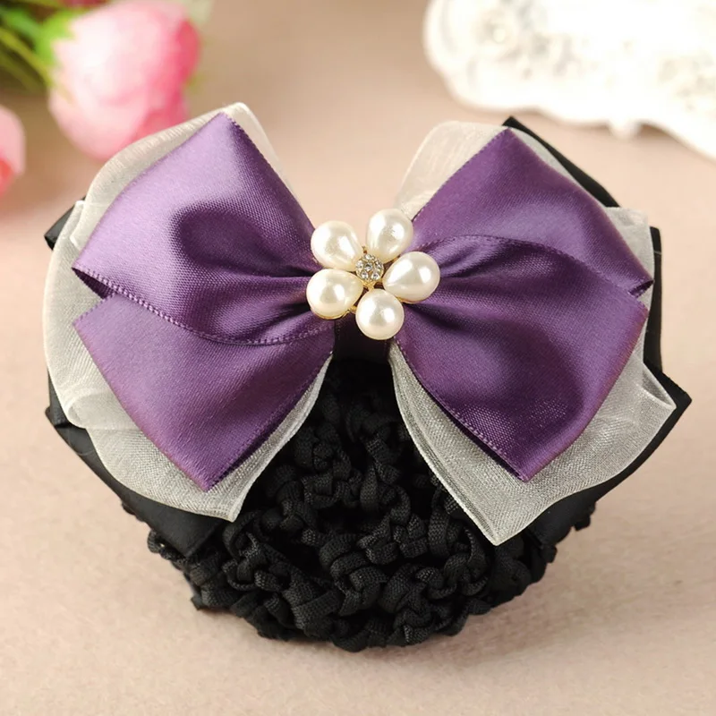 Зажим для волос с пятью жемчужинами профессиональная заколка цветком 15 цветов на