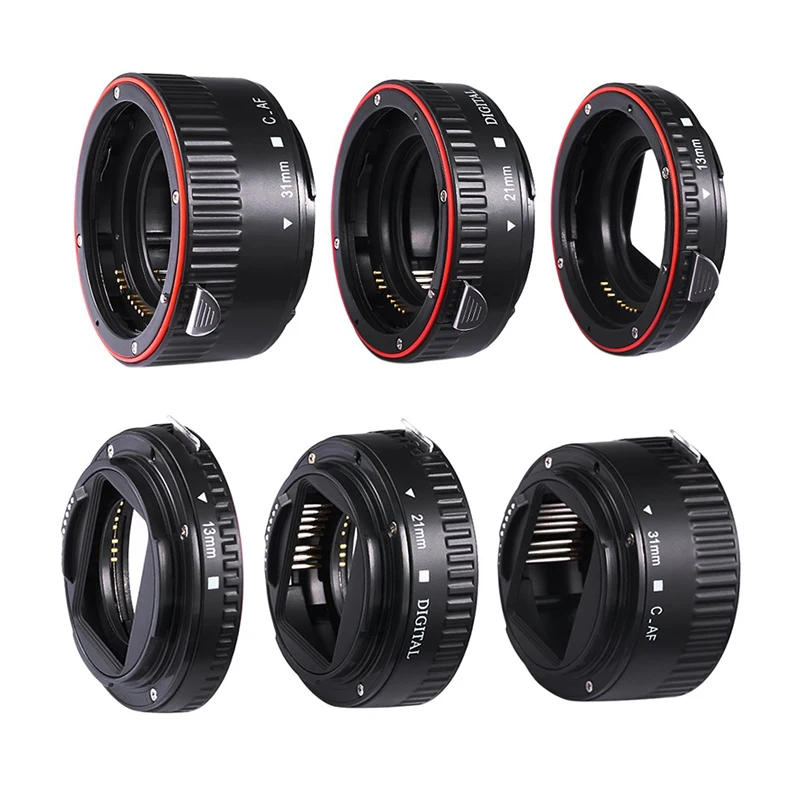 Адаптер для объектива с автофокусом AF макро Удлинительное Кольцо Canon EF S 750D 80D 7D T6s