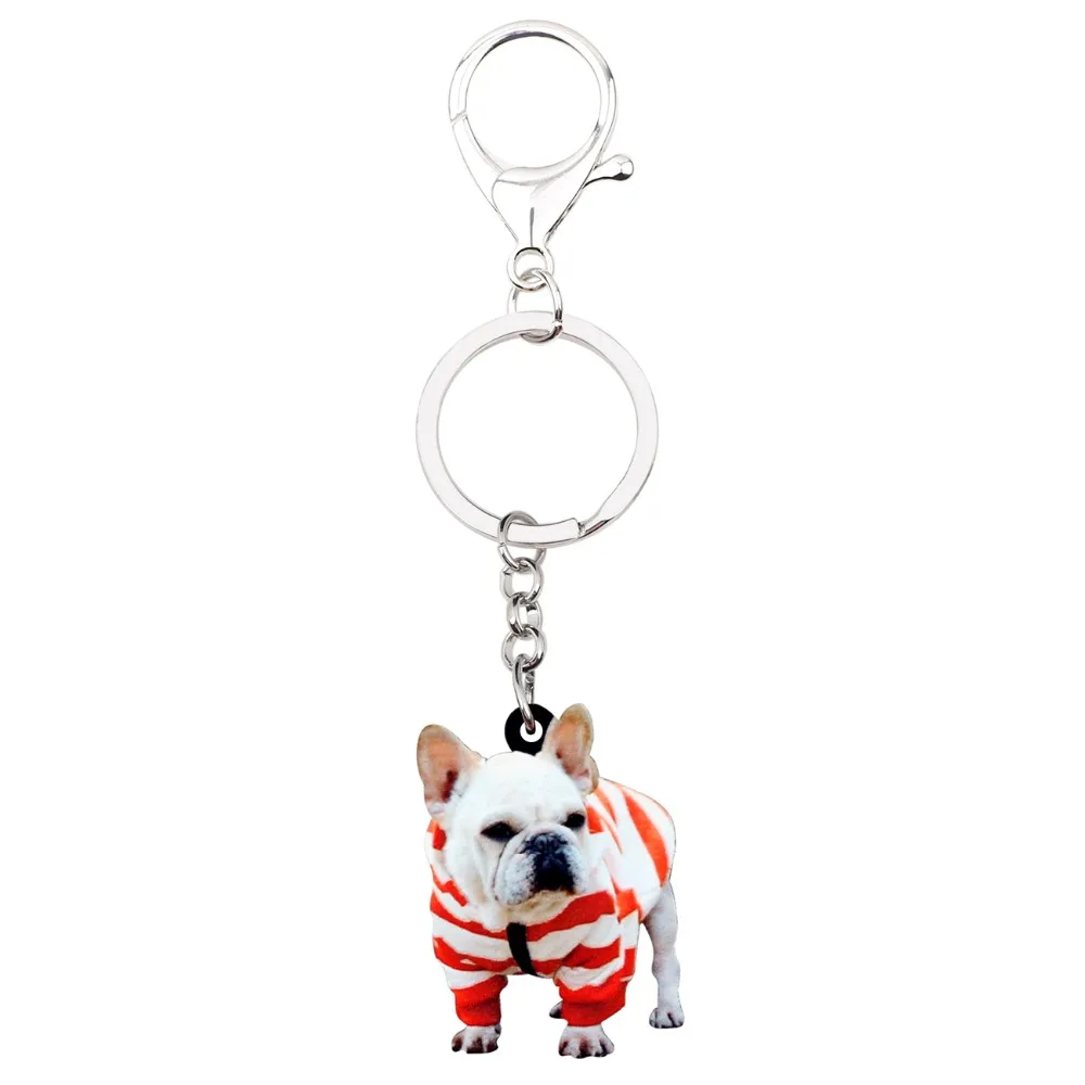 WEVENI оригинальные трендовые брелки для ключей французского бульдога терьера