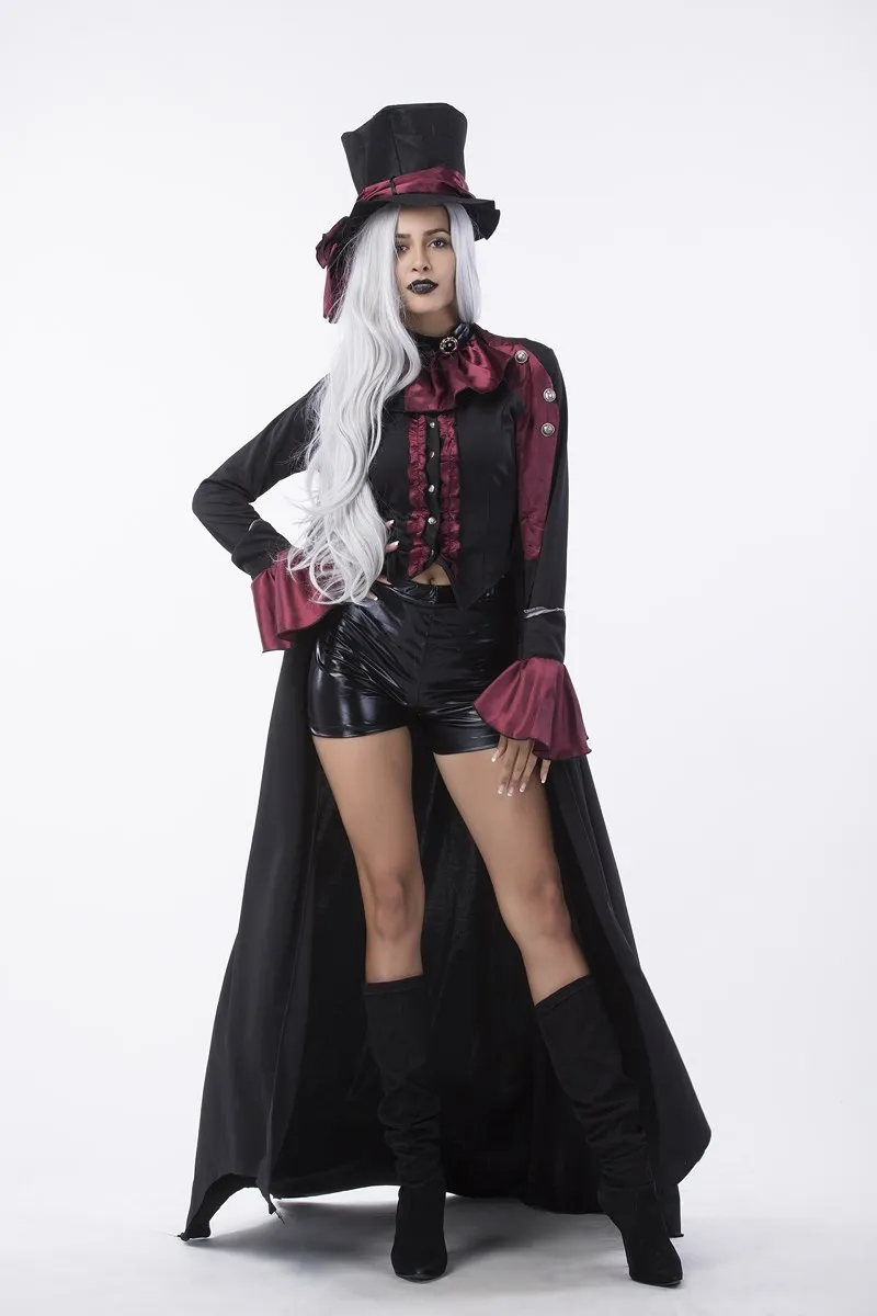 Делюкс 6 шт./компл. в готическом стиле, на Хэллоуин, сексуальный костюм ведьмы вампир человек женские Косплэй Детский костюм для вечеринок, способный преодолевать Броды для взрослых пары Костюмы m40373