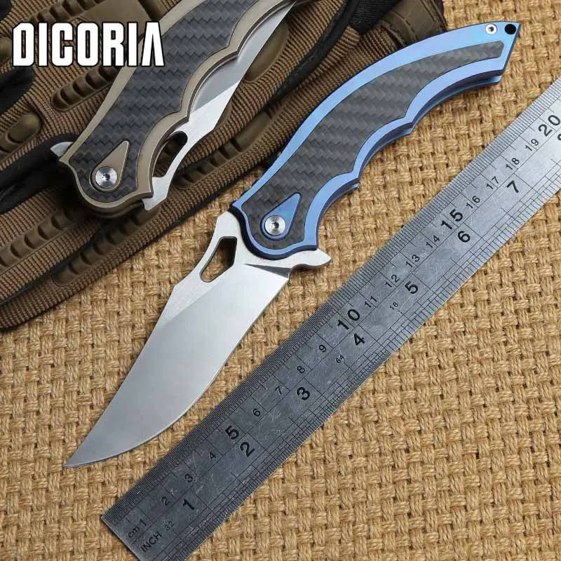 Складной нож с шариковым подшипником DICORIA YI CLAW M390 титановая ручка карманные ножи