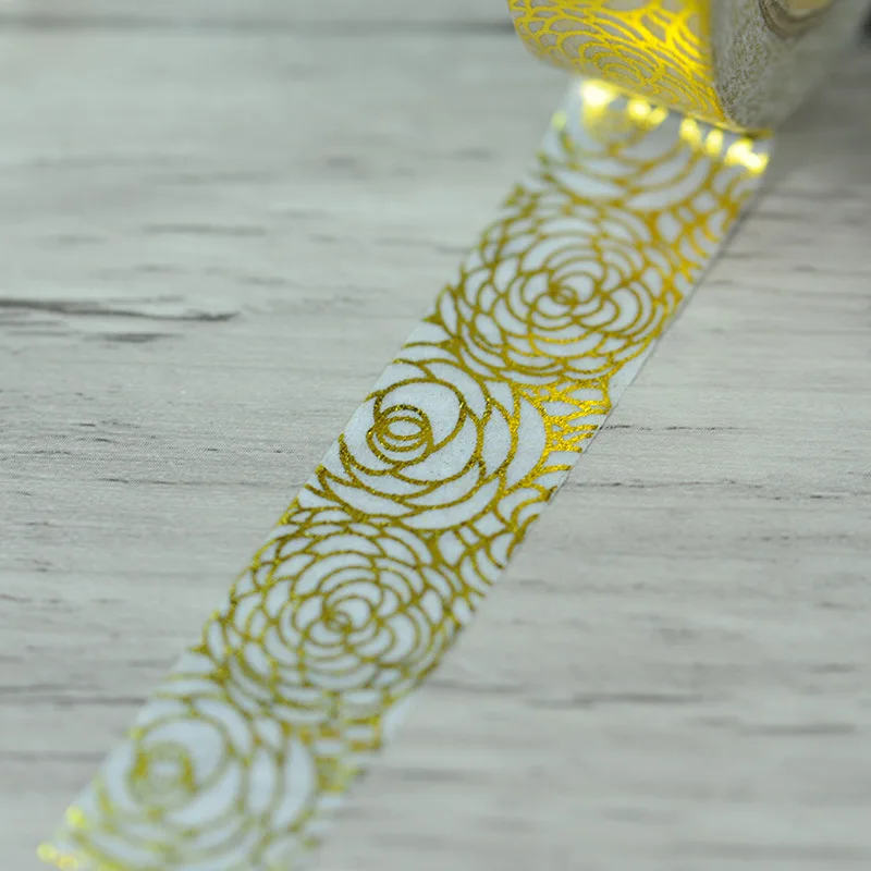 Бесплатная доставка Высококачественная бумажная лента из золотой фольги 15 мм * 10