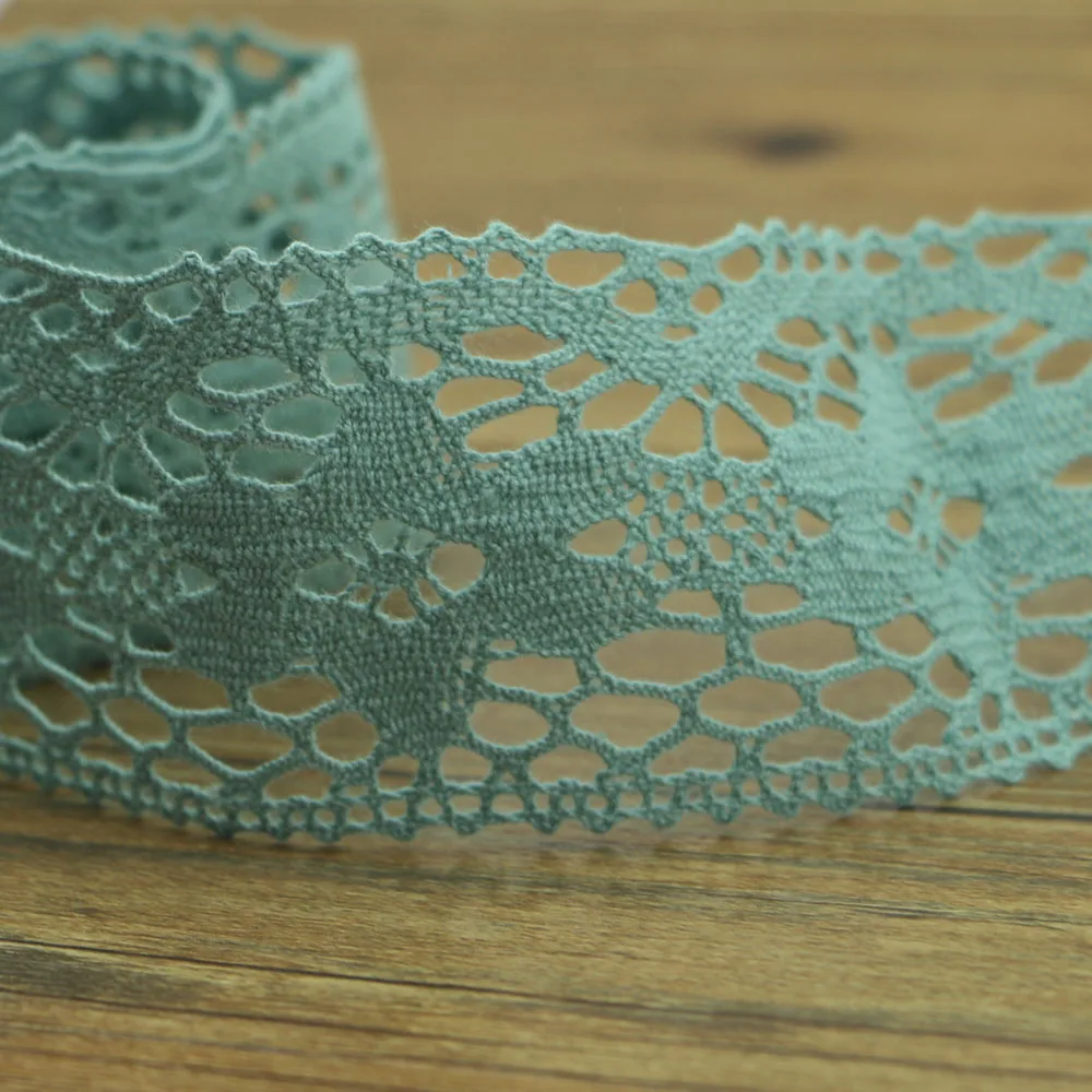 1 ярд высококачественного синего хлопкового кружева швейная Домашняя одежда