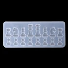 Международный в форме шахмат силиконовая форма DIY Пластилин эпоксидная смола, форма кулон пресс-формы