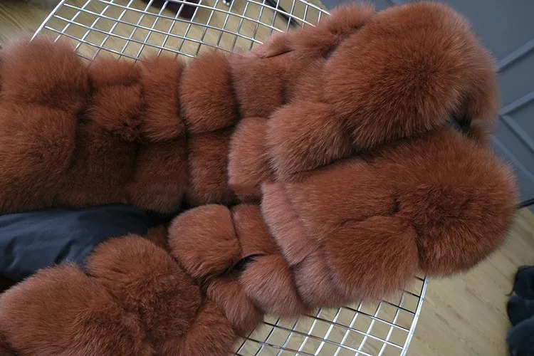 JKP, новинка, натуральный Лисий мех, жилет, натуральный мех, пальто для женщин, куртка, Длинный жилет, шубы, пальто, лиса, куртка, жилет