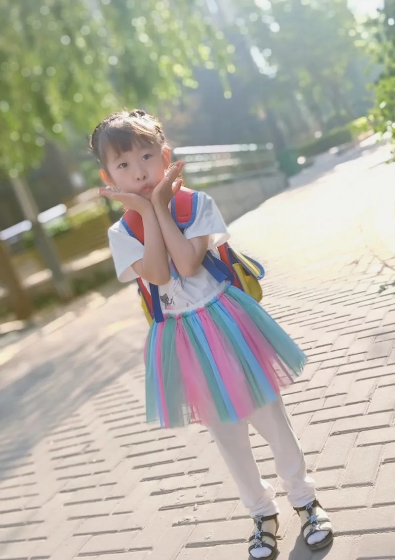 Комплект из 2 предметов для девочек 4 10 лет летняя Элегантная футболка с воздушным