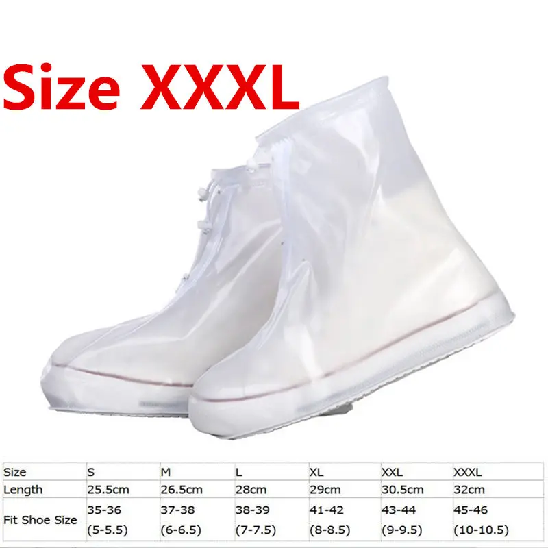 White-XXXL Непромокаемые сапоги для рыбалки на высоком каблуке; водонепроницаемые ботильоны на плоской подошве; непромокаемые сапоги на толстой нескользящей платформе - Цвет: White-XXXL