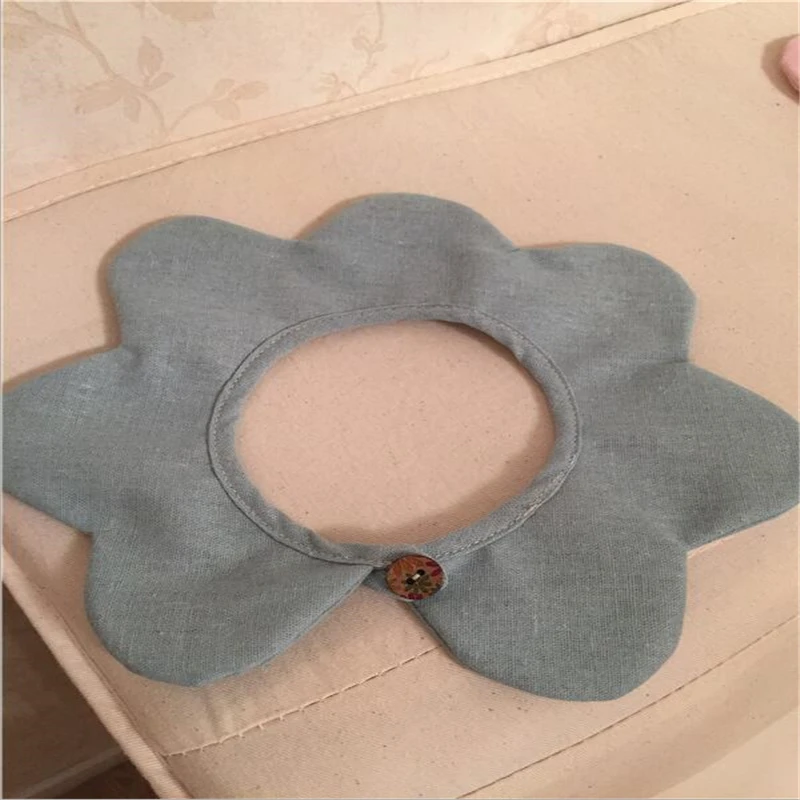 Фото 2020 детские нагрудники бандана Хлопок Лен Ткань Цветок съемный воротник детский 2020 детские нагрудники бандана Хлопок Лен Ткань Цветок съемный воротник детский