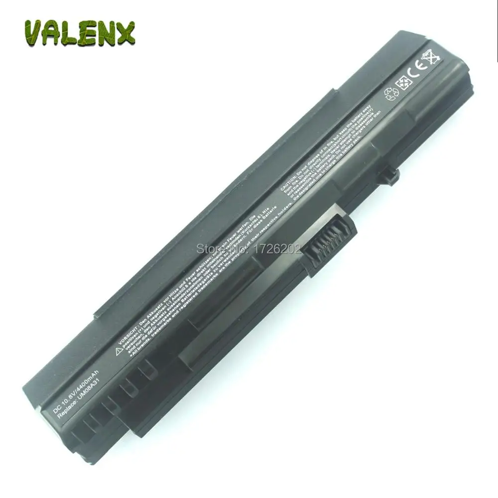 

BLACK 4400mAh battery For Acer Aspire One A110 A150 D210 D150 D250 UM08A31 UM08A32 UM08A51 UM08A52 UM08A71 UM08A72 UM08A73